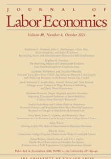 Journal of Labor Economics cover