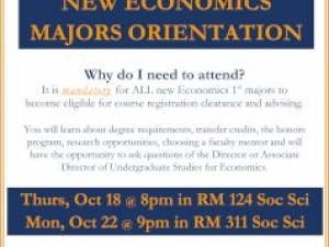 Mandatory New Major Orientation			