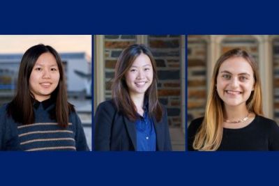 Three Students from Duke, Duke Kunshan Receive Schwarzman Scholarships for Graduate Study in China