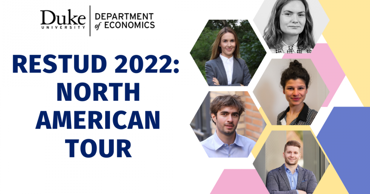 Duke Economics to Host Leg of ReStud North American Tour Economics